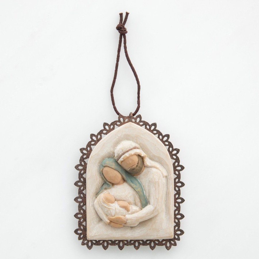 Occasions WILLOW TREE | Holy Family Metal-Edged Ornament